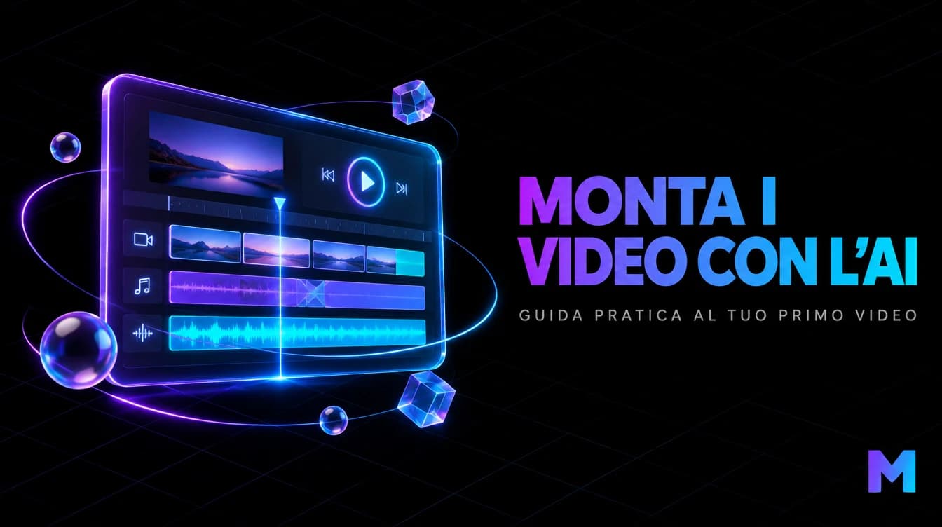 Il primo video montato con l'AI - copertina della guida